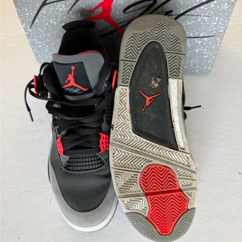 Jordan 4 Infra Red Cool Grey Size 11